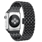 Dây đeo thay thế kim loại họa tiết vảy cá cho Apple Watch Series, 7 41mm / 6 & SE & 5 & 4 40mm / 3 & 2 & 1 38mm, 7 45mm / 6 & SE & 5 & 4 44mm / 3 & 2 & 1 42mm