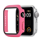 Ốp bảo vệ chống sốc PC + kính cường lực với hộp carton đóng gói cho Apple Watch 44mm (Màu cam), dành cho Apple Watch Series 6 / 5 / 4 / Watch SE 44mm, dành cho Apple Watch Series 6 & SE & 5 & 4 44mm, dành cho Apple Watch Series 3 & 2 & 1 42mm