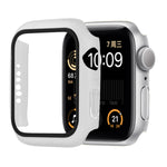 Ốp bảo vệ chống sốc PC + kính cường lực với hộp carton đóng gói cho Apple Watch 44mm (Màu cam), dành cho Apple Watch Series 6 / 5 / 4 / Watch SE 44mm, dành cho Apple Watch Series 6 & SE & 5 & 4 44mm, dành cho Apple Watch Series 3 & 2 & 1 42mm