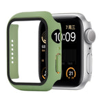 Ốp bảo vệ chống sốc PC + kính cường lực với hộp carton đóng gói cho Apple Watch 44mm (Màu cam), dành cho Apple Watch Series 6 / 5 / 4 / Watch SE 44mm, dành cho Apple Watch Series 6 & SE & 5 & 4 44mm, dành cho Apple Watch Series 3 & 2 & 1 42mm