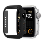 Ốp bảo vệ chống sốc PC + kính cường lực với hộp carton đóng gói cho Apple Watch 44mm (Màu cam), dành cho Apple Watch Series 6 / 5 / 4 / Watch SE 44mm, dành cho Apple Watch Series 6 & SE & 5 & 4 44mm, dành cho Apple Watch Series 3 & 2 & 1 42mm