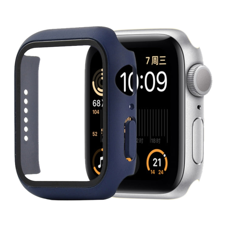 Ốp bảo vệ chống sốc PC + kính cường lực với hộp carton đóng gói cho Apple Watch 44mm (Màu cam), dành cho Apple Watch Series 6 / 5 / 4 / Watch SE 44mm, dành cho Apple Watch Series 6 & SE & 5 & 4 44mm, dành cho Apple Watch Series 3 & 2 & 1 42mm