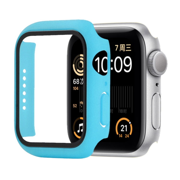Ốp bảo vệ chống sốc PC + kính cường lực với hộp carton đóng gói cho Apple Watch 44mm (Màu cam), dành cho Apple Watch Series 6 / 5 / 4 / Watch SE 44mm, dành cho Apple Watch Series 6 & SE & 5 & 4 44mm, dành cho Apple Watch Series 3 & 2 & 1 42mm