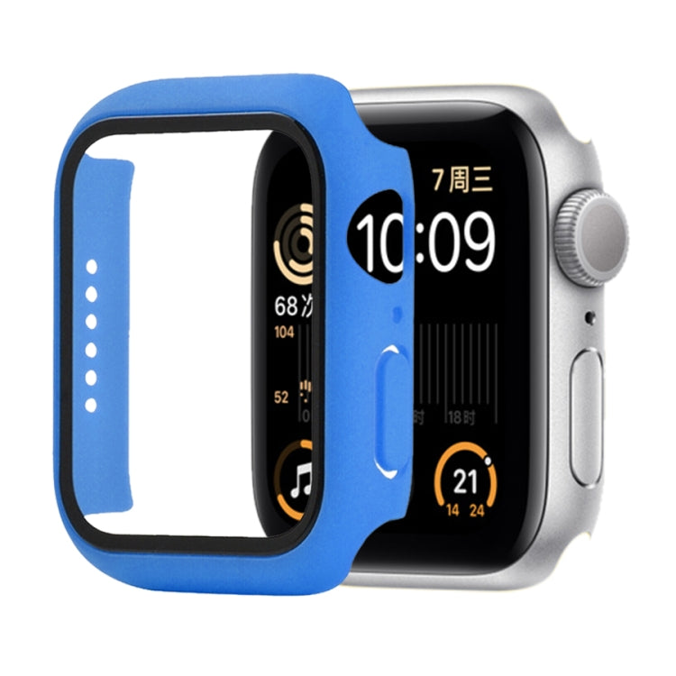 Ốp bảo vệ chống sốc PC + kính cường lực với hộp carton đóng gói cho Apple Watch 44mm (Màu cam), dành cho Apple Watch Series 6 / 5 / 4 / Watch SE 44mm, dành cho Apple Watch Series 6 & SE & 5 & 4 44mm, dành cho Apple Watch Series 3 & 2 & 1 42mm