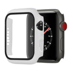 Ốp bảo vệ chống sốc PC + kính cường lực với hộp carton đóng gói cho Apple Watch 44mm (Màu cam), dành cho Apple Watch Series 6 / 5 / 4 / Watch SE 44mm, dành cho Apple Watch Series 6 & SE & 5 & 4 44mm, dành cho Apple Watch Series 3 & 2 & 1 42mm