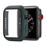 Ốp bảo vệ chống sốc PC + kính cường lực với hộp carton đóng gói cho Apple Watch 44mm (Màu cam), dành cho Apple Watch Series 6 / 5 / 4 / Watch SE 44mm, dành cho Apple Watch Series 6 & SE & 5 & 4 44mm, dành cho Apple Watch Series 3 & 2 & 1 42mm