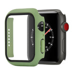 Ốp bảo vệ chống sốc PC + kính cường lực với hộp carton đóng gói cho Apple Watch 44mm (Màu cam), dành cho Apple Watch Series 6 / 5 / 4 / Watch SE 44mm, dành cho Apple Watch Series 6 & SE & 5 & 4 44mm, dành cho Apple Watch Series 3 & 2 & 1 42mm