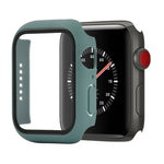 Ốp bảo vệ chống sốc PC + kính cường lực với hộp carton đóng gói cho Apple Watch 44mm (Màu cam), dành cho Apple Watch Series 6 / 5 / 4 / Watch SE 44mm, dành cho Apple Watch Series 6 & SE & 5 & 4 44mm, dành cho Apple Watch Series 3 & 2 & 1 42mm
