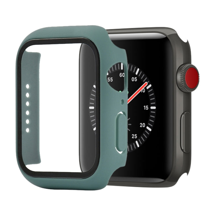 Ốp bảo vệ chống sốc PC + kính cường lực với hộp carton đóng gói cho Apple Watch 44mm (Màu cam), dành cho Apple Watch Series 6 / 5 / 4 / Watch SE 44mm, dành cho Apple Watch Series 6 & SE & 5 & 4 44mm, dành cho Apple Watch Series 3 & 2 & 1 42mm