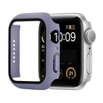 Ốp bảo vệ chống sốc PC + kính cường lực kèm hộp carton cho Apple Watch 44mm (Màu cam), dành cho Apple Watch Series 6 / 5 / 4 / Watch SE 40mm, dành cho Apple Watch Series 3 & 2 & 1 38mm
