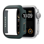 Ốp bảo vệ chống sốc PC + kính cường lực kèm hộp carton cho Apple Watch 44mm (Màu cam), dành cho Apple Watch Series 6 / 5 / 4 / Watch SE 40mm, dành cho Apple Watch Series 3 & 2 & 1 38mm