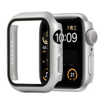 Ốp bảo vệ chống sốc PC + kính cường lực kèm hộp carton cho Apple Watch 44mm (Màu cam), dành cho Apple Watch Series 6 / 5 / 4 / Watch SE 40mm, dành cho Apple Watch Series 3 & 2 & 1 38mm