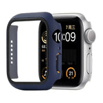 Ốp bảo vệ chống sốc PC + kính cường lực kèm hộp carton cho Apple Watch 44mm (Màu cam), dành cho Apple Watch Series 6 / 5 / 4 / Watch SE 40mm, dành cho Apple Watch Series 3 & 2 & 1 38mm