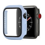 Ốp bảo vệ chống sốc PC + kính cường lực kèm hộp carton cho Apple Watch 44mm (Màu cam), dành cho Apple Watch Series 6 / 5 / 4 / Watch SE 40mm, dành cho Apple Watch Series 3 & 2 & 1 38mm