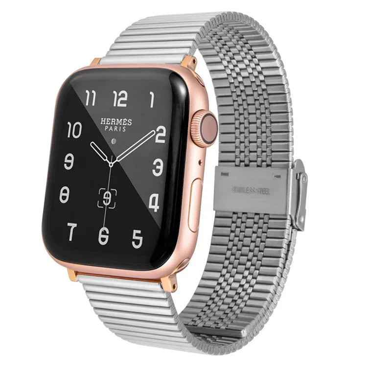 Dây đồng hồ thay thế bằng thép nhiều baht cho Apple Watch Series, 7 45mm / 6 & SE & 5 & 4 44mm / 3 & 2 & 1 42mm, 7 41mm / 6 & SE & 5 & 4 40mm / 3 & 2 & 1 38mm