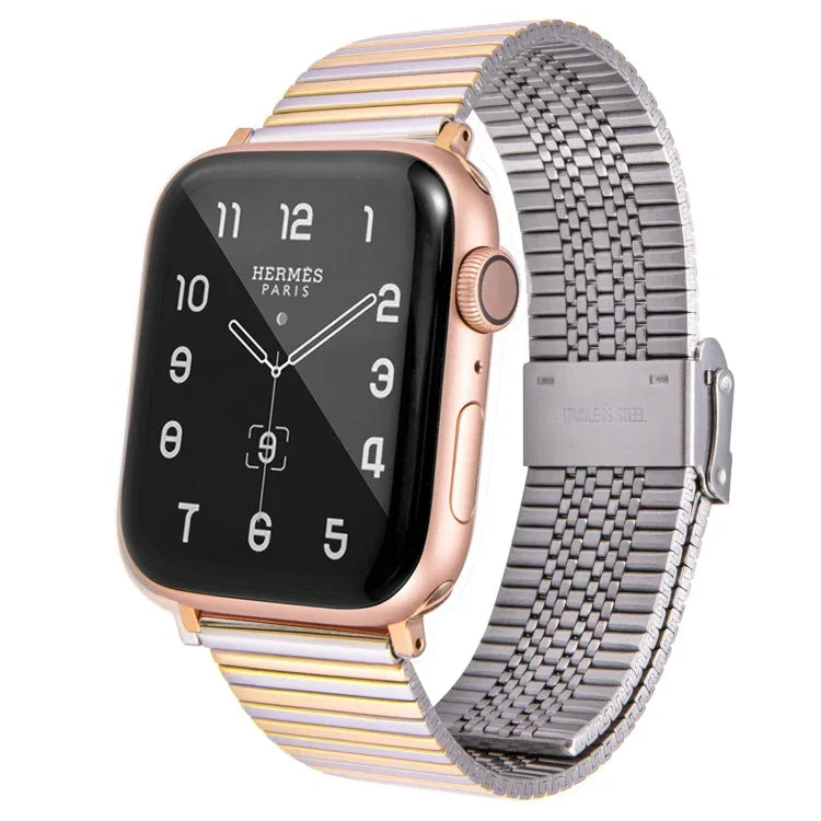 Dây đồng hồ thay thế bằng thép nhiều baht cho Apple Watch Series, 7 45mm / 6 & SE & 5 & 4 44mm / 3 & 2 & 1 42mm, 7 41mm / 6 & SE & 5 & 4 40mm / 3 & 2 & 1 38mm