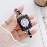 Dây đồng hồ thay thế kim loại một hàng cho Apple Watch Series, 7 41mm / 6 & SE & 5 & 4 40mm / 3 & 2 & 1 38mm, 7 45mm / 6 & SE & 5 & 4 44mm / 3 & 2 & 1 42mm