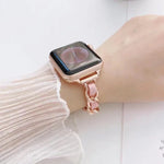 Dây đồng hồ thay thế kim loại một hàng cho Apple Watch Series, 7 41mm / 6 & SE & 5 & 4 40mm / 3 & 2 & 1 38mm, 7 45mm / 6 & SE & 5 & 4 44mm / 3 & 2 & 1 42mm