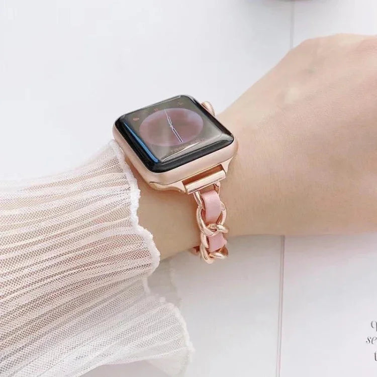 Dây đồng hồ thay thế kim loại một hàng cho Apple Watch Series, 7 41mm / 6 & SE & 5 & 4 40mm / 3 & 2 & 1 38mm, 7 45mm / 6 & SE & 5 & 4 44mm / 3 & 2 & 1 42mm