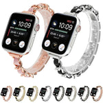 Dây đồng hồ thay thế kim loại một hàng cho Apple Watch Series, 7 41mm / 6 & SE & 5 & 4 40mm / 3 & 2 & 1 38mm, 7 45mm / 6 & SE & 5 & 4 44mm / 3 & 2 & 1 42mm