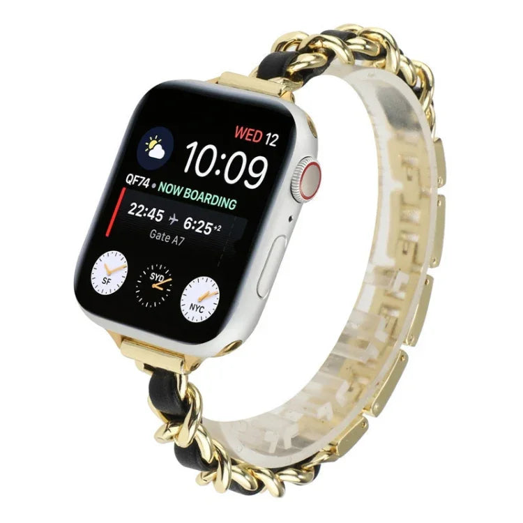 Dây đồng hồ thay thế kim loại một hàng cho Apple Watch Series, 7 41mm / 6 & SE & 5 & 4 40mm / 3 & 2 & 1 38mm, 7 45mm / 6 & SE & 5 & 4 44mm / 3 & 2 & 1 42mm