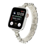Dây đồng hồ thay thế kim loại một hàng cho Apple Watch Series, 7 41mm / 6 & SE & 5 & 4 40mm / 3 & 2 & 1 38mm, 7 45mm / 6 & SE & 5 & 4 44mm / 3 & 2 & 1 42mm