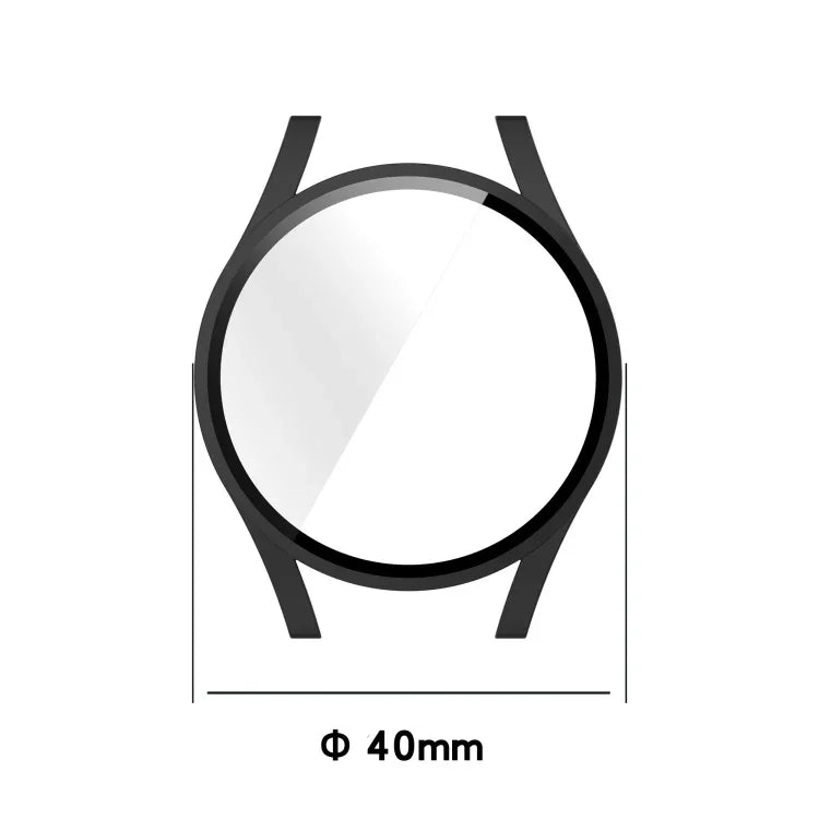 Ốp bảo vệ PC kèm kính cường lực, dành cho Samsung Galaxy Watch4 40mm, Samsung Galaxy Watch4 44mm