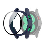 Ốp bảo vệ PC kèm kính cường lực, dành cho Samsung Galaxy Watch4 40mm, Samsung Galaxy Watch4 44mm