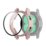 Ốp bảo vệ PC kèm kính cường lực, dành cho Samsung Galaxy Watch4 40mm, Samsung Galaxy Watch4 44mm