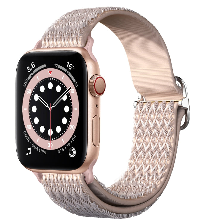 Dây đồng hồ thay thế co giãn họa tiết hình thoi có thể điều chỉnh cho Apple Watch Series, 7 41mm / 6 & SE & 5 & 4 40mm / 3 & 2 & 1 38mm, 7 45mm / 6 & SE & 5 & 4 44mm / 3 & 2 & 1 42mm