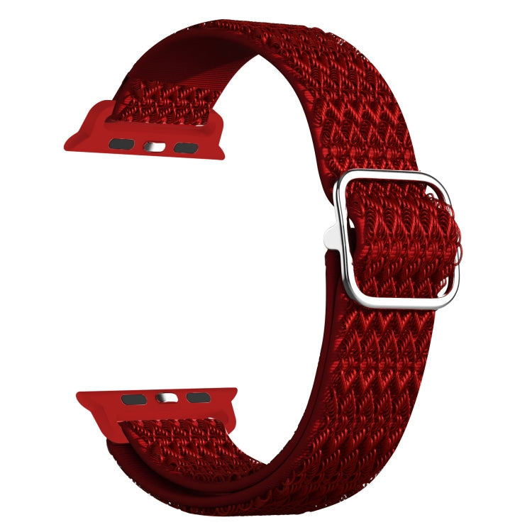 Dây đồng hồ thay thế co giãn họa tiết hình thoi có thể điều chỉnh cho Apple Watch Series, 7 41mm / 6 & SE & 5 & 4 40mm / 3 & 2 & 1 38mm, 7 45mm / 6 & SE & 5 & 4 44mm / 3 & 2 & 1 42mm