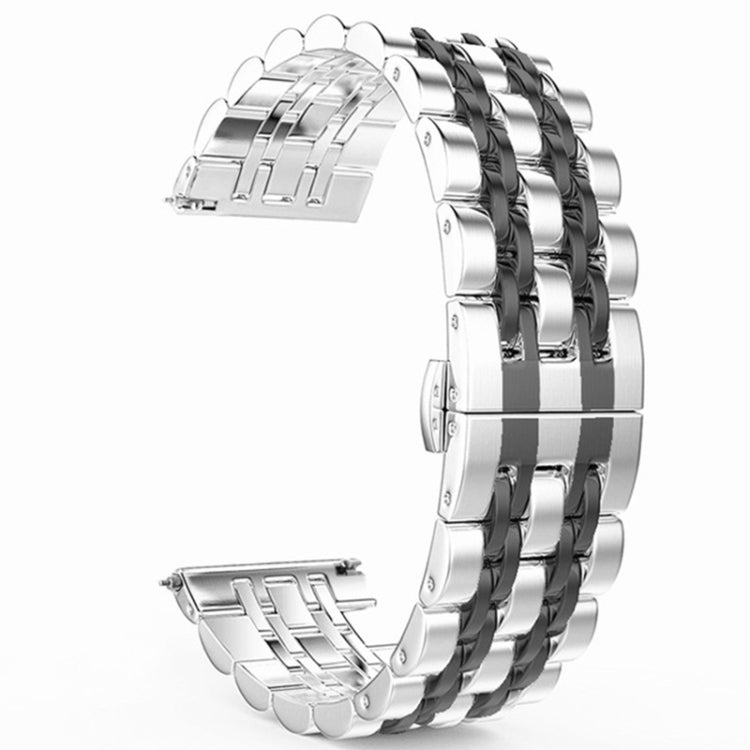 Dây đồng hồ thép thay thế kiểu bảy hạt, phiên bản nữ 20mm, phiên bản nam 22mm