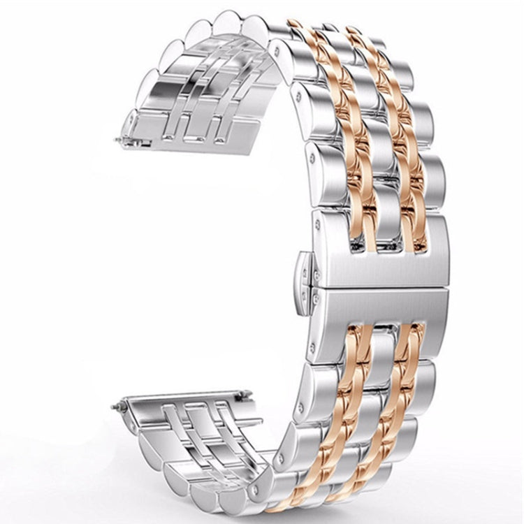 Dây đồng hồ thép thay thế kiểu bảy hạt, phiên bản nữ 20mm, phiên bản nam 22mm