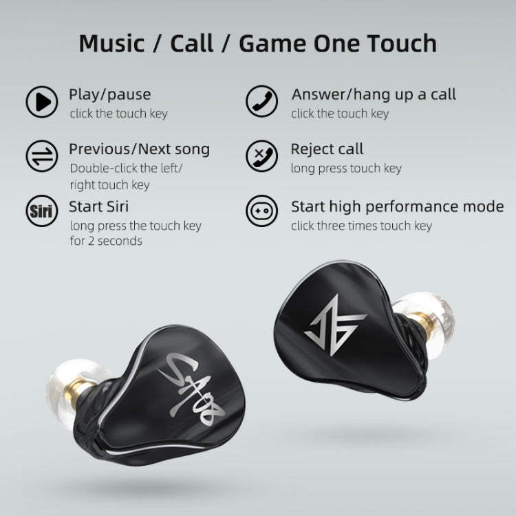 Tai nghe Bluetooth TWS KZ SA08 không dây 4 driver 5BA cân bằng armature, SA08
