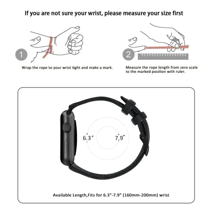 Dây đồng hồ da thật phủ sáp dầu, Dành cho Apple Watch Series 8&7 41mm / SE 2&6&SE&5&4 40mm / 3&2&1 38mm, Dành cho Apple Watch Series 7 41mm / 6 & SE & 5 & 4 40mm / 3 & 2 & 1 38mm