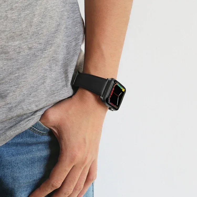 Dây đồng hồ da thật phủ sáp dầu, Dành cho Apple Watch Series 8&7 41mm / SE 2&6&SE&5&4 40mm / 3&2&1 38mm, Dành cho Apple Watch Series 7 41mm / 6 & SE & 5 & 4 40mm / 3 & 2 & 1 38mm