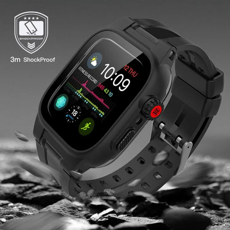 Bộ bảo vệ màn hình chống nước IP68 RedPepper + Dây đồng hồ + Ốp bảo vệ, Dành cho Apple Watch Series 6 / 5 / 4 / Watch SE 44mm