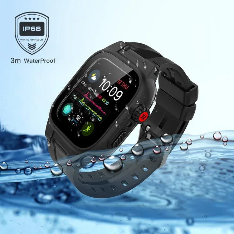 Bộ bảo vệ màn hình chống nước IP68 RedPepper + Dây đồng hồ + Ốp bảo vệ, Dành cho Apple Watch Series 6 / 5 / 4 / Watch SE 44mm