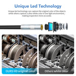 Camera nội soi kỹ thuật số công nghiệp Y17 5MP 12mm ống kính kép HD tự động lấy nét WiFi, cáp cứng 1m, 3.5m, 5m, 10m