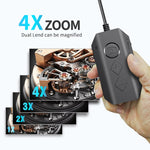 Camera nội soi kỹ thuật số công nghiệp Y17 5MP 12mm ống kính kép HD tự động lấy nét WiFi, cáp cứng 1m, 3.5m, 5m, 10m