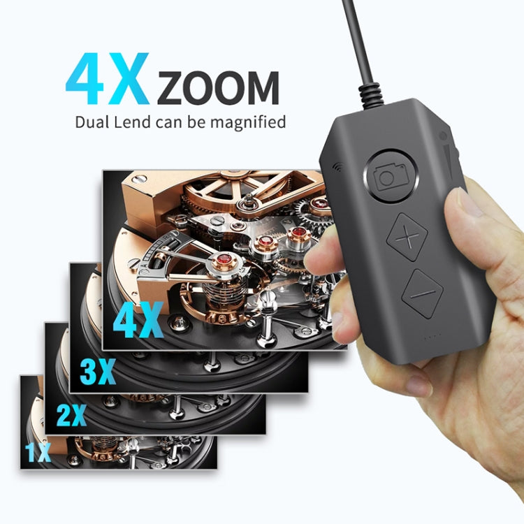 Camera nội soi kỹ thuật số công nghiệp Y17 5MP 12mm ống kính kép HD tự động lấy nét WiFi, cáp cứng 1m, 3.5m, 5m, 10m