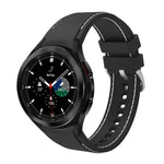 Dây đeo thay thế may viền silicone, dành cho Samsung Galaxy Watch4 / Watch4 Classic