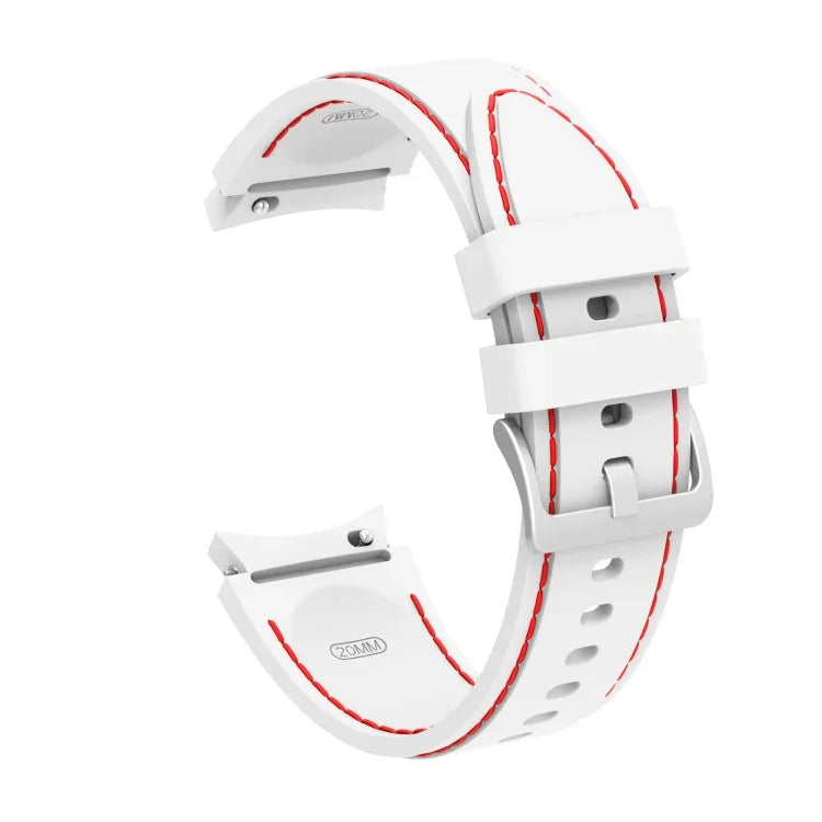 Dây đeo thay thế may viền silicone, dành cho Samsung Galaxy Watch4 / Watch4 Classic