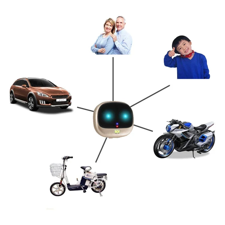 ReachFar RF-V47 IP67 Bộ Định Vị GPS Mini Đa Chức Năng Cho Thú Cưng Có Đèn LED & Kẹp Sau