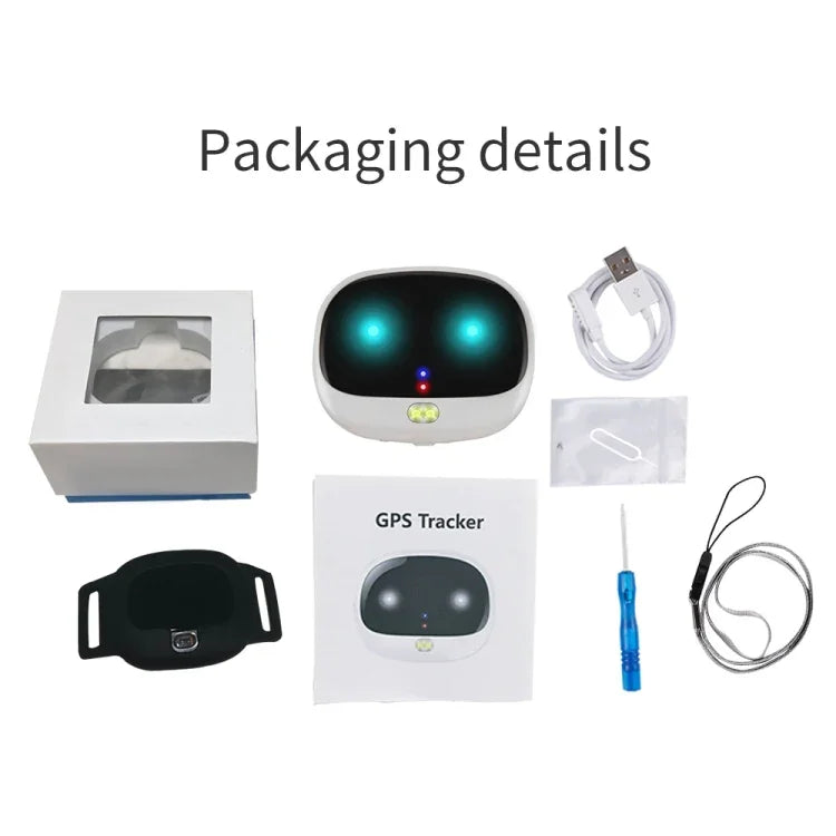 ReachFar RF-V47 IP67 Bộ Định Vị GPS Mini Đa Chức Năng Cho Thú Cưng Có Đèn LED & Kẹp Sau