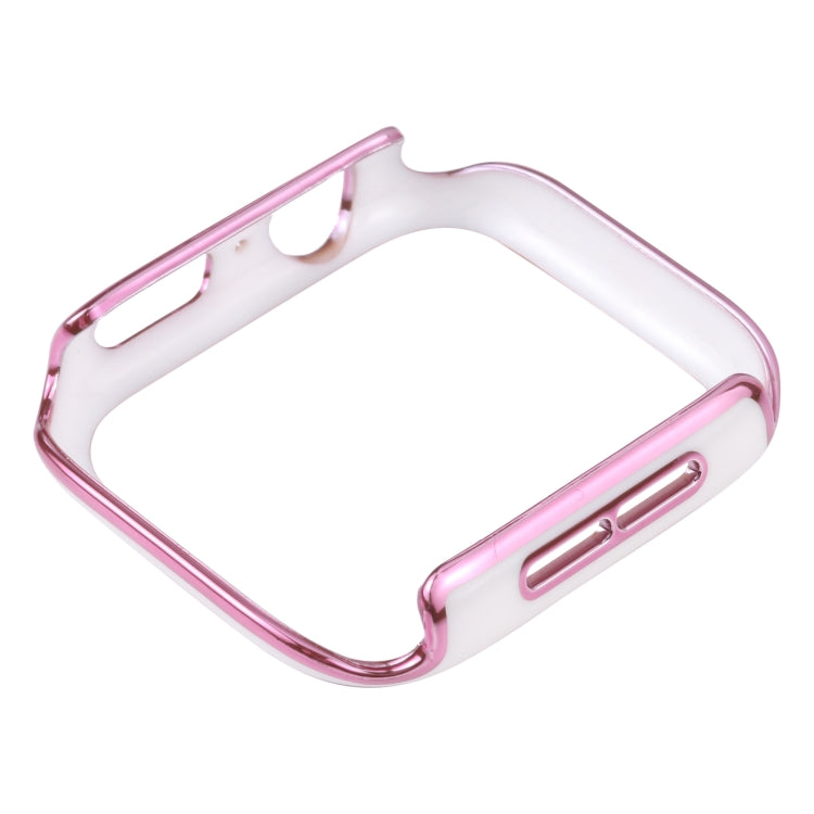Ốp bảo vệ đồng hồ PC mạ điện hai màu, Dành cho Apple Watch Series 6 / 5 / 4 / Watch SE 44mm, Dành cho Apple Watch Series 3 & 2 & 1 42mm, Dành cho Apple Watch Series 6 / 5 / 4 / Watch SE 40mm