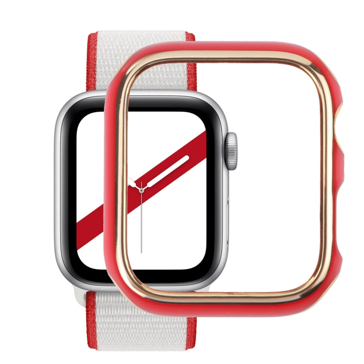 Ốp bảo vệ đồng hồ PC mạ điện hai màu, Dành cho Apple Watch Series 6 / 5 / 4 / Watch SE 44mm, Dành cho Apple Watch Series 3 & 2 & 1 42mm, Dành cho Apple Watch Series 6 / 5 / 4 / Watch SE 40mm
