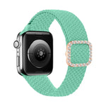 Dây đồng hồ thay thế dây thắt nylon co giãn khóa kim cương có thể điều chỉnh cho Apple Watch Series, 7 & 6 & SE & 5 & 4 40mm/3 & 2 & 1 38mm, 7 & 6 & SE & 5 & 4 44mm/3 & 2 & 1 42mm