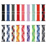 Dây đồng hồ thay thế dây thắt nylon co giãn khóa kim cương có thể điều chỉnh cho Apple Watch Series, 7 & 6 & SE & 5 & 4 40mm/3 & 2 & 1 38mm, 7 & 6 & SE & 5 & 4 44mm/3 & 2 & 1 42mm