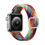 Dây đồng hồ thay thế dây thắt nylon co giãn khóa kim cương có thể điều chỉnh cho Apple Watch Series, 7 & 6 & SE & 5 & 4 40mm/3 & 2 & 1 38mm, 7 & 6 & SE & 5 & 4 44mm/3 & 2 & 1 42mm